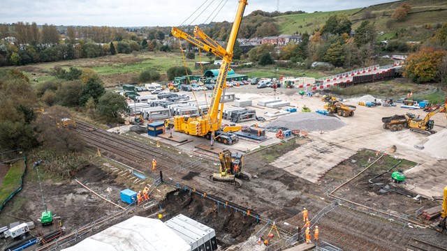 Littleborough culvert work during railway closure