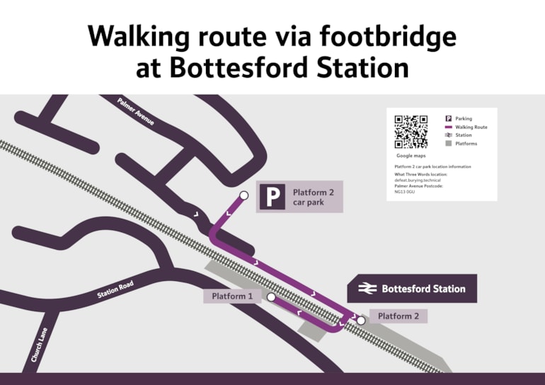 Bottesford station improvements: Customers must use designated walking route while work takes place