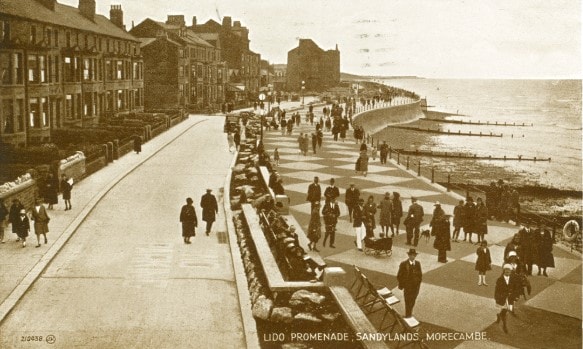 Lido Promenade, Sandylands, Morecambe in 1920.