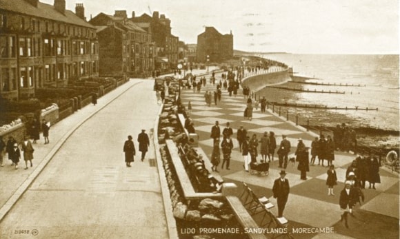 Lido Promenade, Sandylands, Morecambe in 1920.