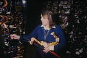 Lost property office attendant at the Lost Property Office 1983 (C) TfL from London Transport Museum's collection: Lost property office attendant at the Lost Property Office 1983 (C) TfL from London Transport Museum's collection