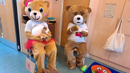 Teddy bears entertain children at the Ribbleton Family Hub's teddy bears' picnic