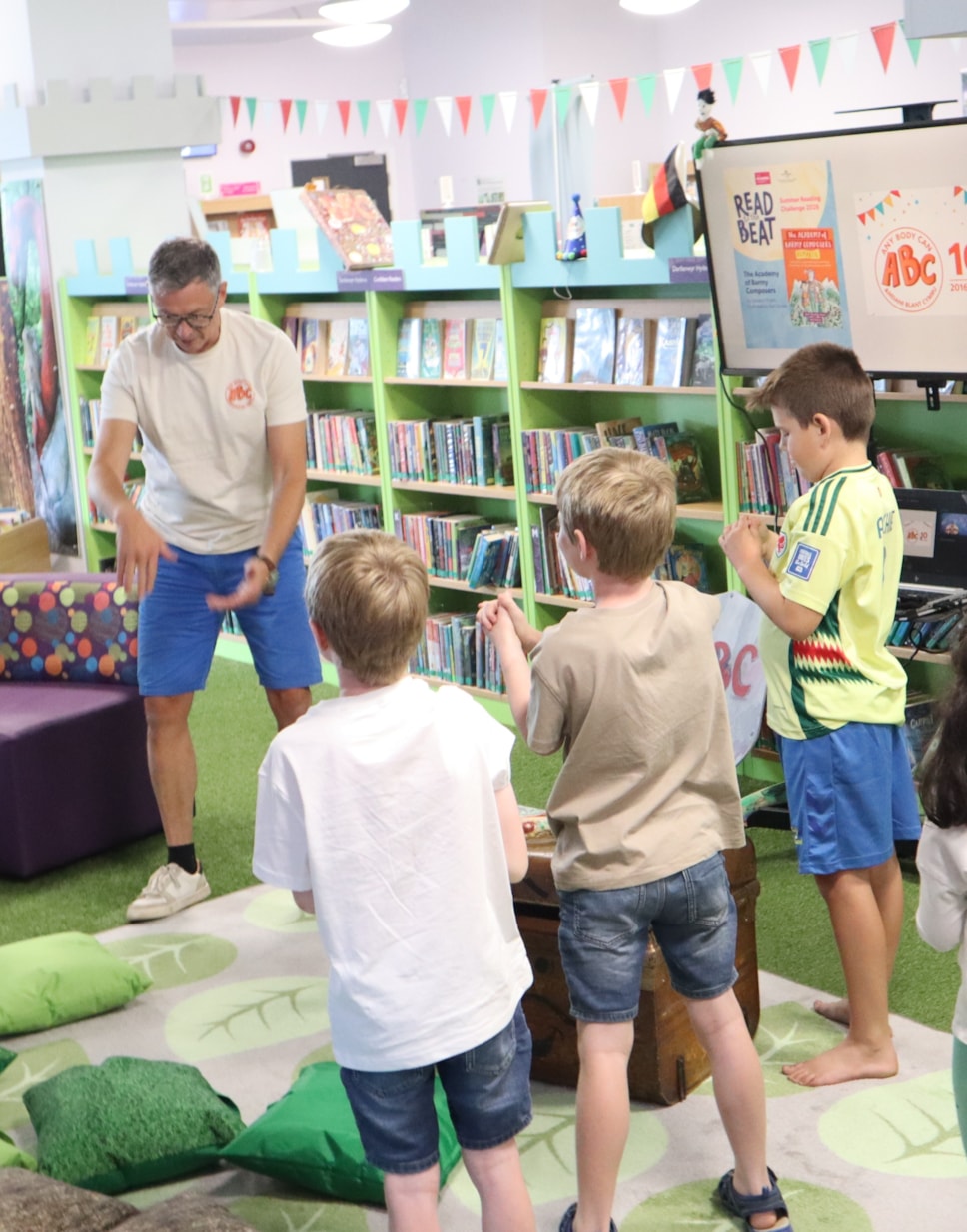 Summer reading activity at Haverfordwest Library