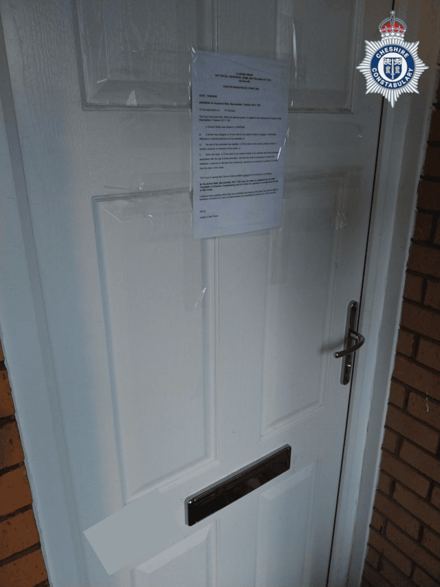 Knutsford Walk closure order