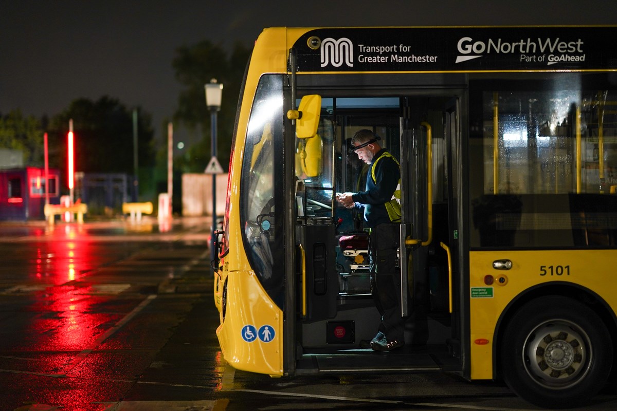 Staff at Go North West, part of The Go-Ahead Group, worked overnight to launch the first of Manchester's franchised Bee Network buses on Sunday morning, from depots in Bolton and Wigan.