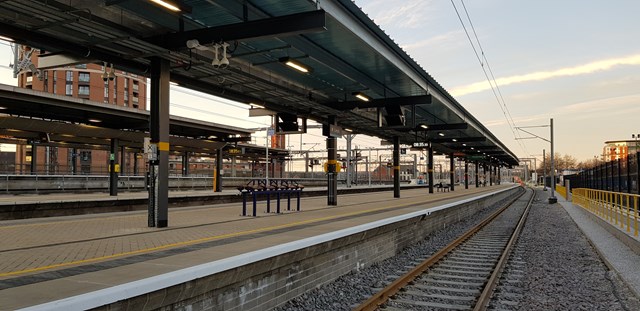 Completed platfrom 0 at Leeds station