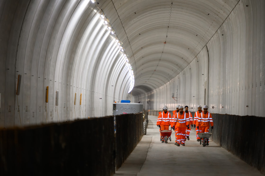 Inside the Chipping Warden tunnel October 2025