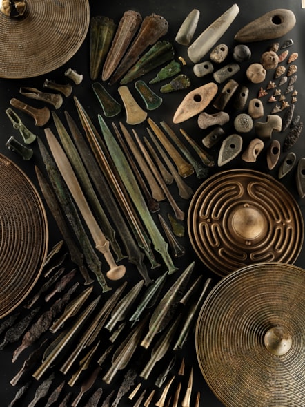 Objects featuring in Scotland's First Warriors. Image © National Museums Scotland