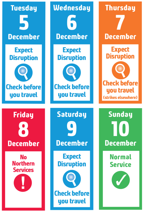 Image shows travel advice calendar - Dec 2023