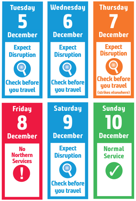 Image shows travel advice calendar - Dec 2023