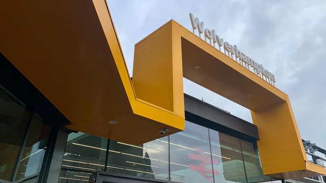 Passengers to benefit from new lift at Wolverhampton station: Wolverhampton station - external