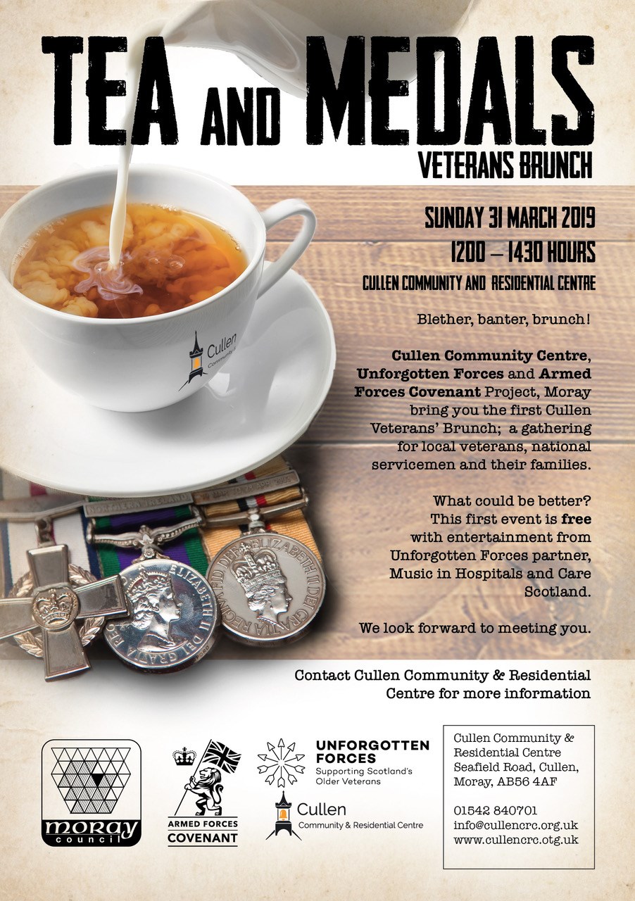 Cullen volunteers organise 'Tea and Medals' event for veterans and service personnel