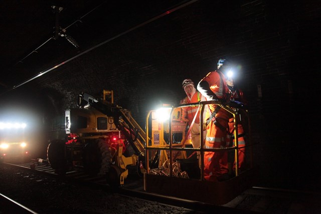 Hundreds of workers helped make the project a success