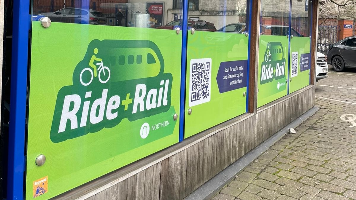 A Ride + Rail cycling hub on the Northern network