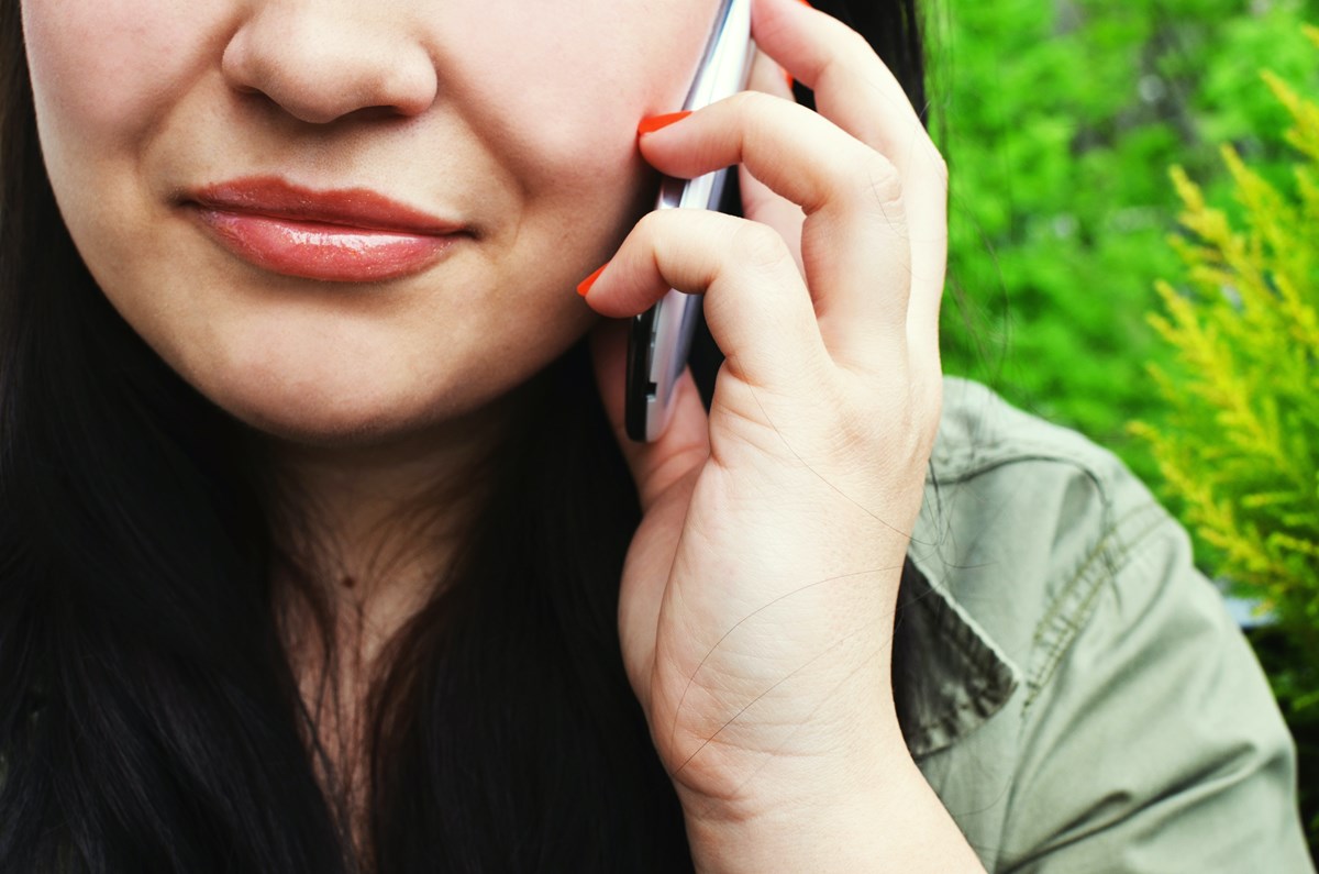 Woman on smartphone