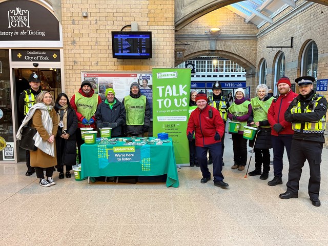 Network Rail joins forces with Samaritans in York to bust ‘Blue Monday’ myth once and for all: Network Rail colleagues support Samaritans' Brew Monday initiative