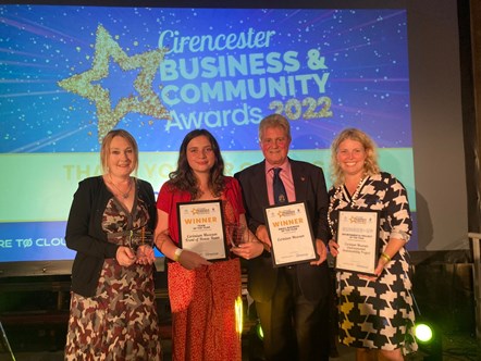 Pictured left to right: Emma Stuart, Tabitha Parker, Earl Bathurst, Kathryn Allison