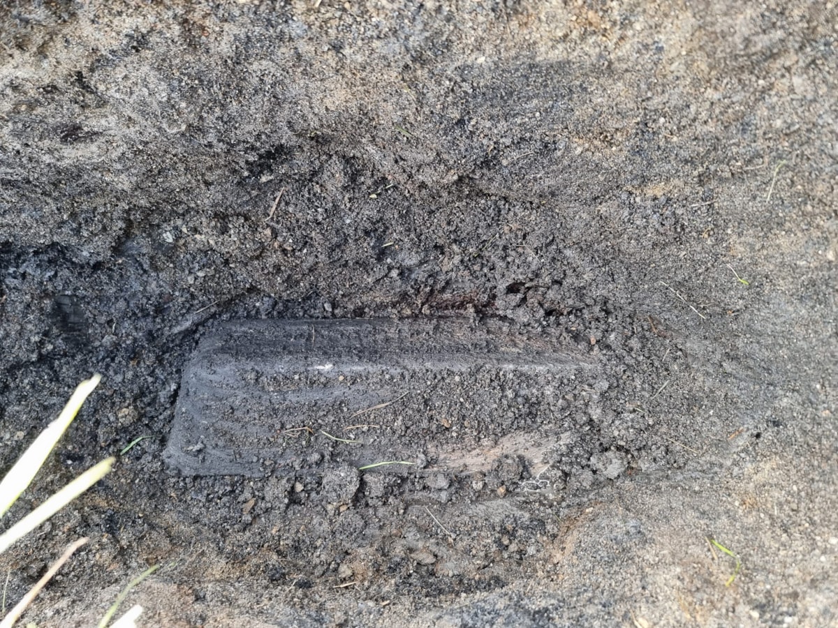 Lead Pig found by Nick Yallope and Peter Nicolas at dig in Ceredigion