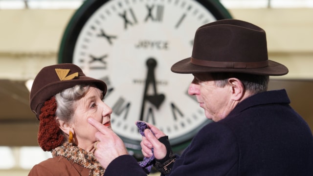 Iconic Brief Encounter clock returns to Carnforth Station after restoration: Carnforth station clock unveiling -2