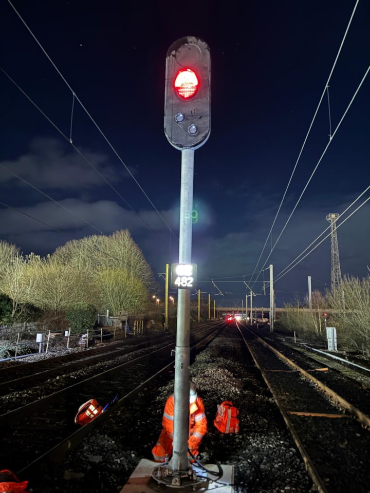 One of 26 new signals installed during Kingmoor resignalling