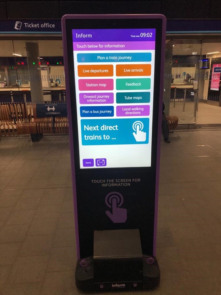 Better passenger information at your fingertips at some major London mainline stations: Totem-5