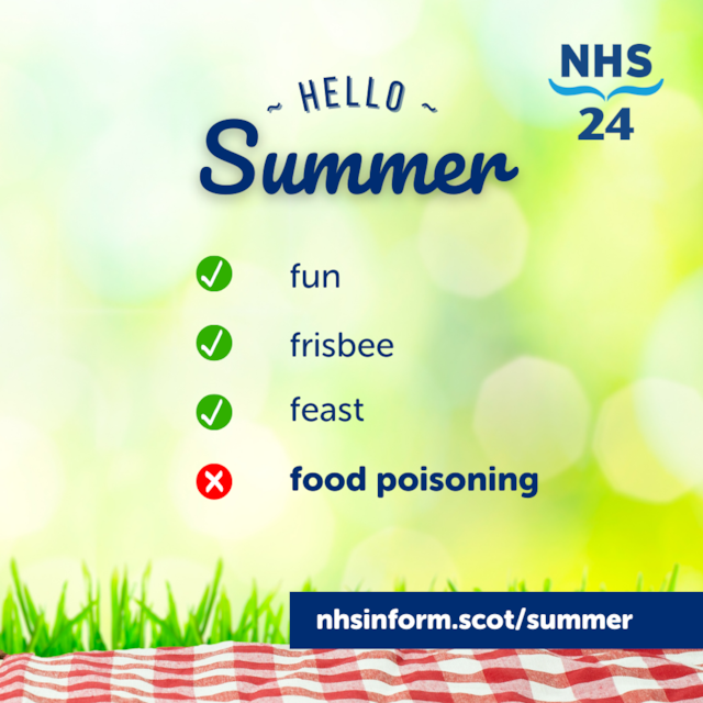 1-1 NHS 24 summer 2024 food poisoning