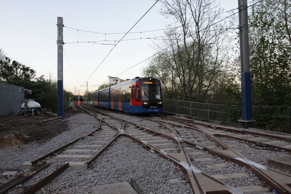 Network Rail carried out Easter work on the network to allow Tram Trains to run in the future 1