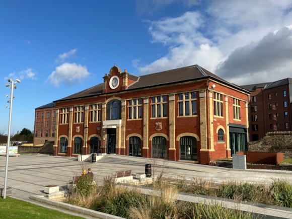 Exterior of Granton Station after conversion to Wasps Studios