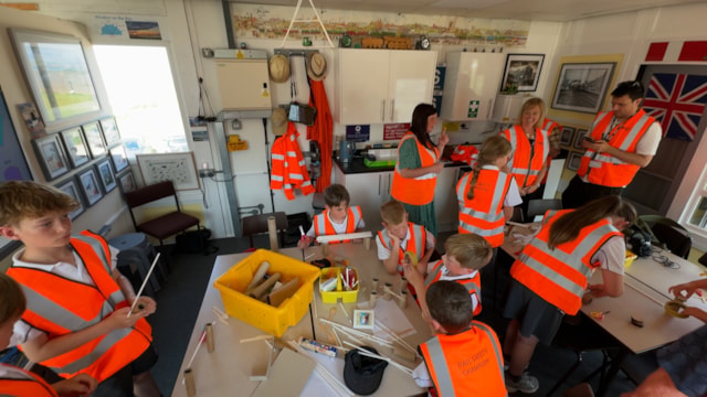 Space inside Hest Bank Signal box is enough for 20 people
