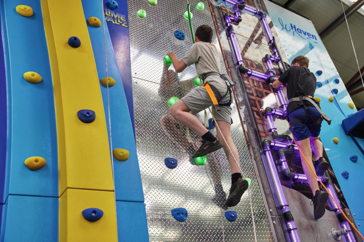 Climbing Wall at Thornwick Bay