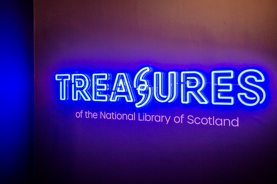 Treasures of the National Library of Scotland exhibition
