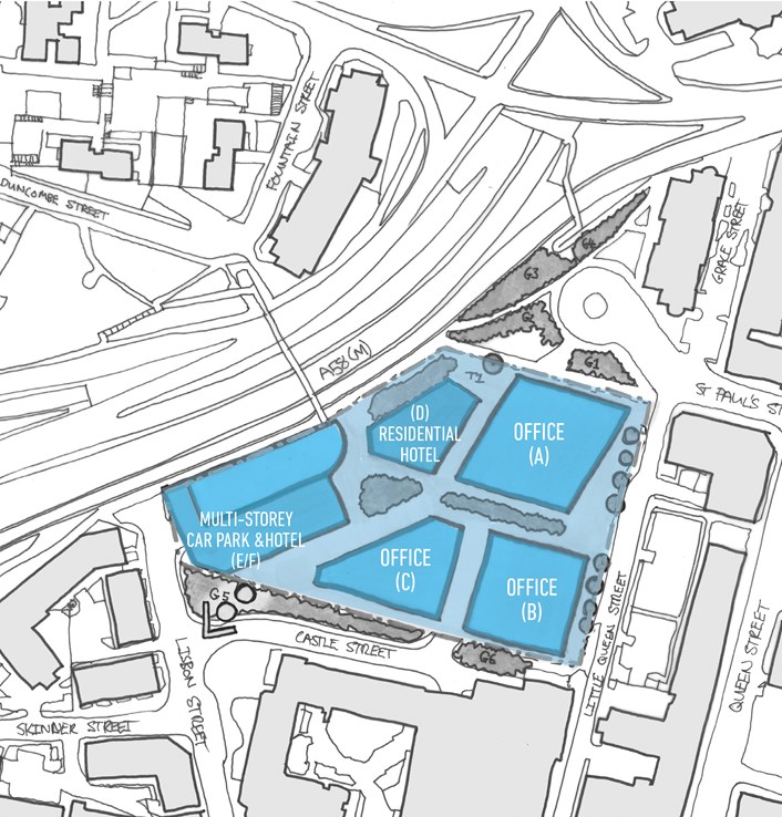 Leeds City Council seeks expressions of interest for Lisbon Street city centre development site: lisbonstreetplan2.jpg