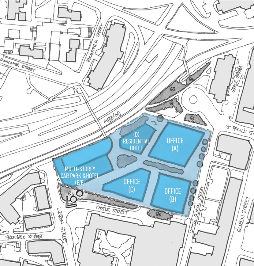 Leeds City Council seeks expressions of interest for Lisbon Street city centre development site: lisbonstreetplan2.jpg