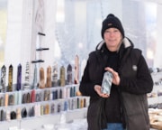 Joanne Carter owner of Crystals and Gifts in Portsmouth Markets