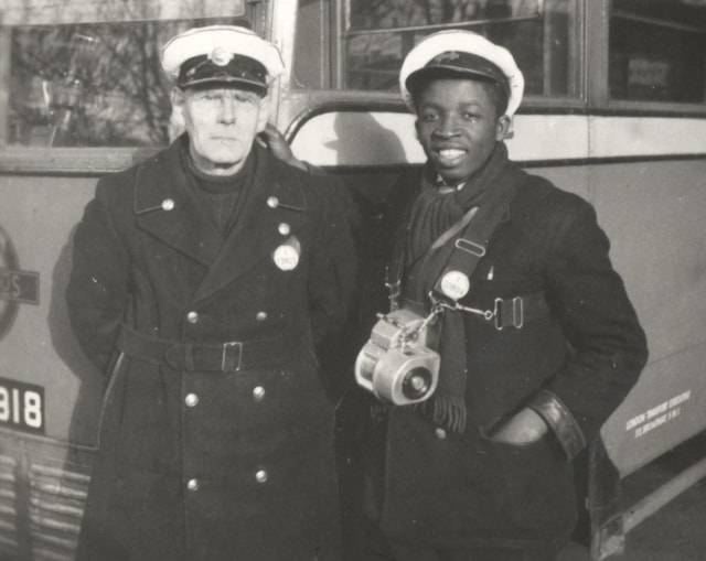 TfL Image - Direct recruit Ralph Straker with colleague Laurie Herridle, 1957