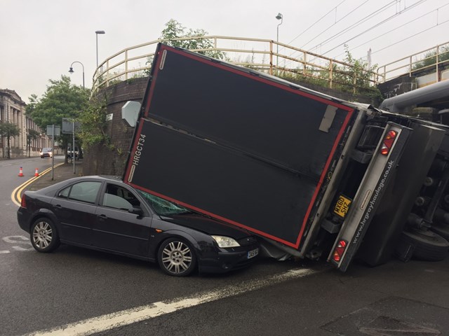 Bridge bash campaign targets Staffordshire lorry drivers: Stoke Road bridge 25 08 16