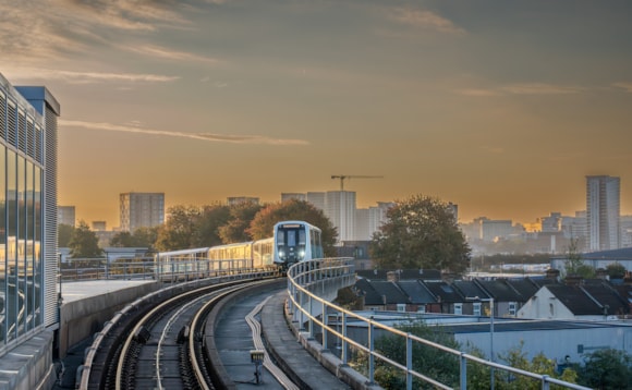 New state-of-the-art DLR trains begin to roll into service: TfL Image - New DLR train