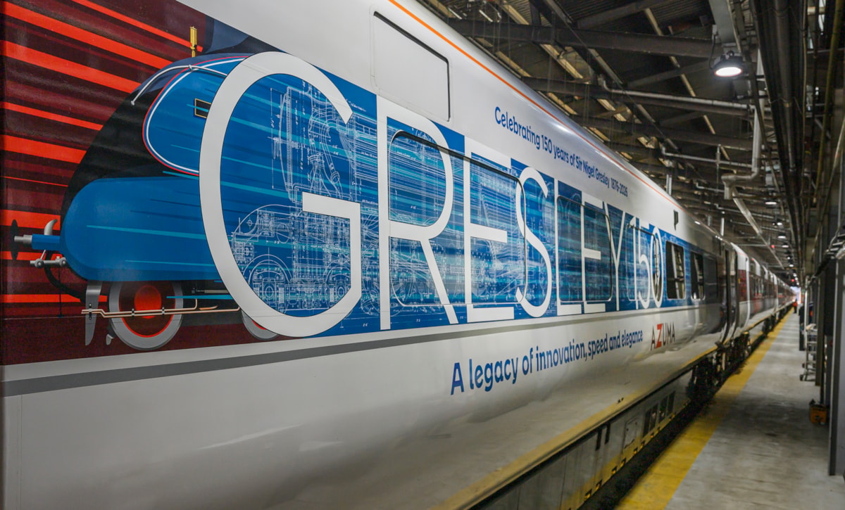 The 'Gresley 150' livery after being applied in Bounds Green depot, LNER