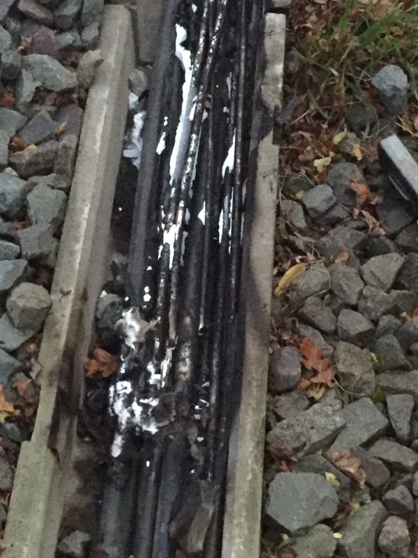 Cables damaged at Canley, near Coventry, after arson attack