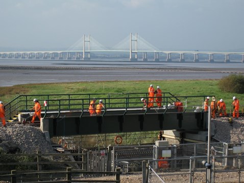 Engineers working on new Pill Bridge