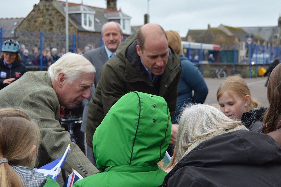 Lord Lieutenant Seymour Monro showing Duke of Rothesay the new Moray