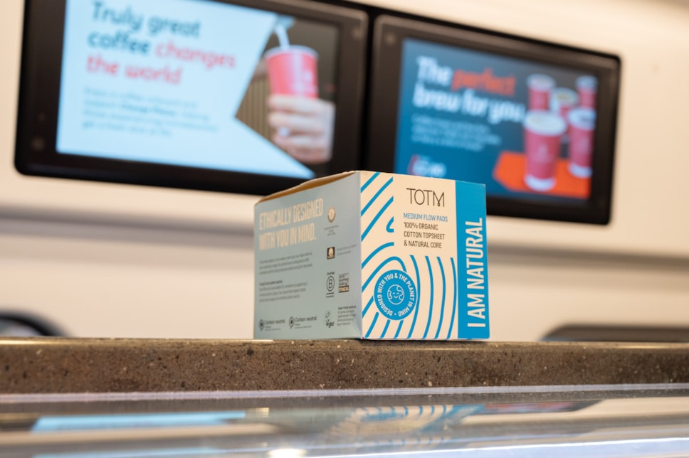 Avanti West Coast is offering environmentally friendly period care by TOTM to customers as part of its Package for a Friend scheme.