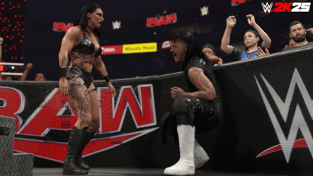 WWE 2K25 Rhea and Dominik