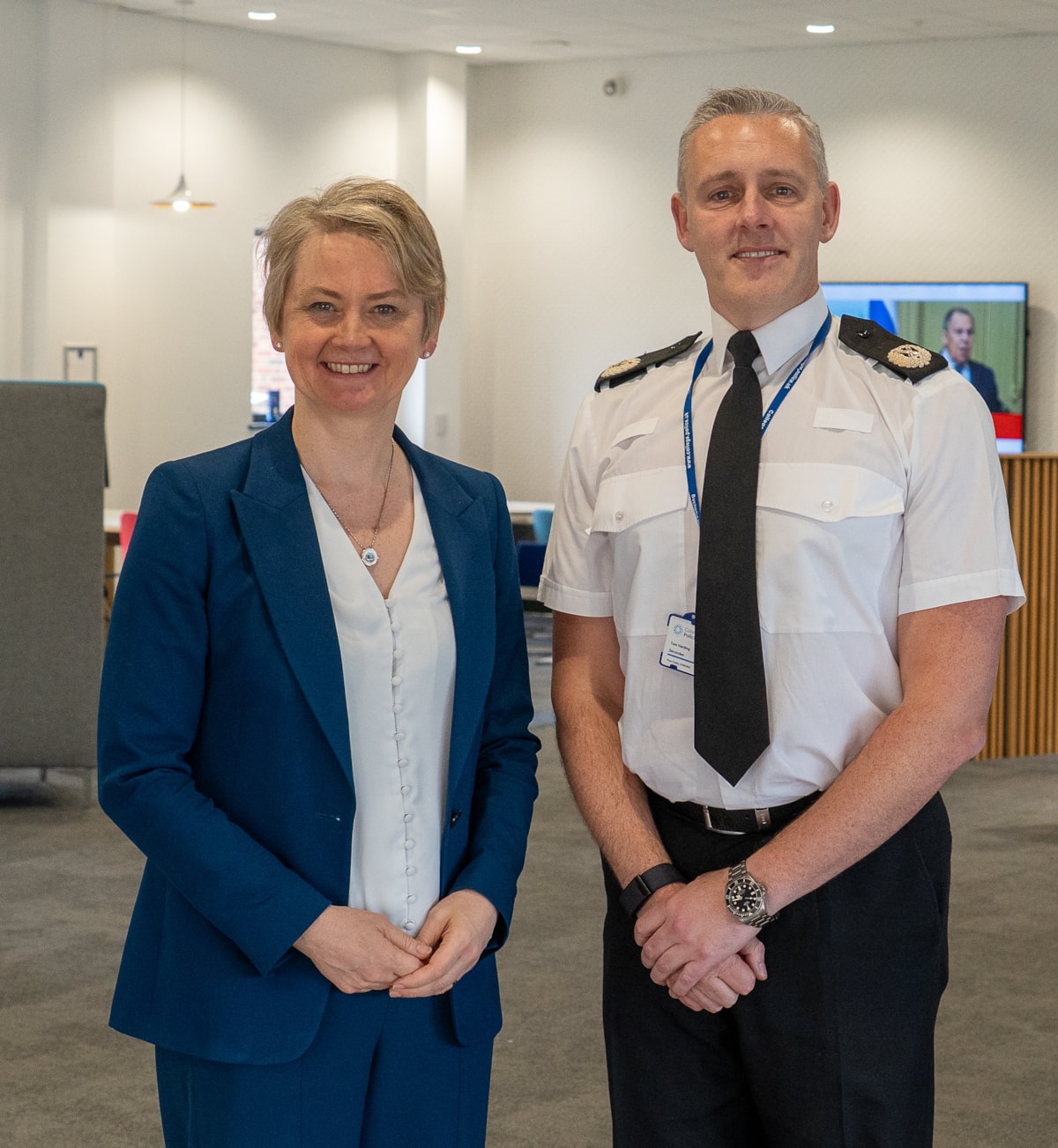 Home sec and Tom Harding College of Policing 1