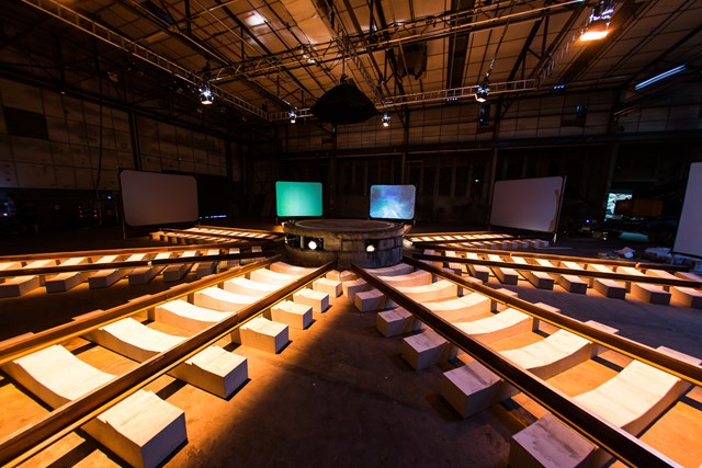 The set of Track Tests rail trespass awareness video