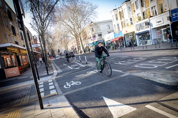 TfL Image - Cyclists using cycleway 9