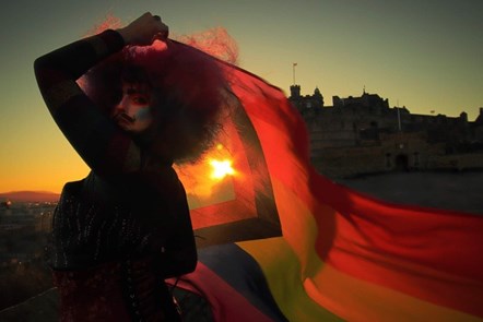 Edinburgh image - Oskar Kirk Hansen as his alter ego Mystika Glamoor credit Liam Bakker
