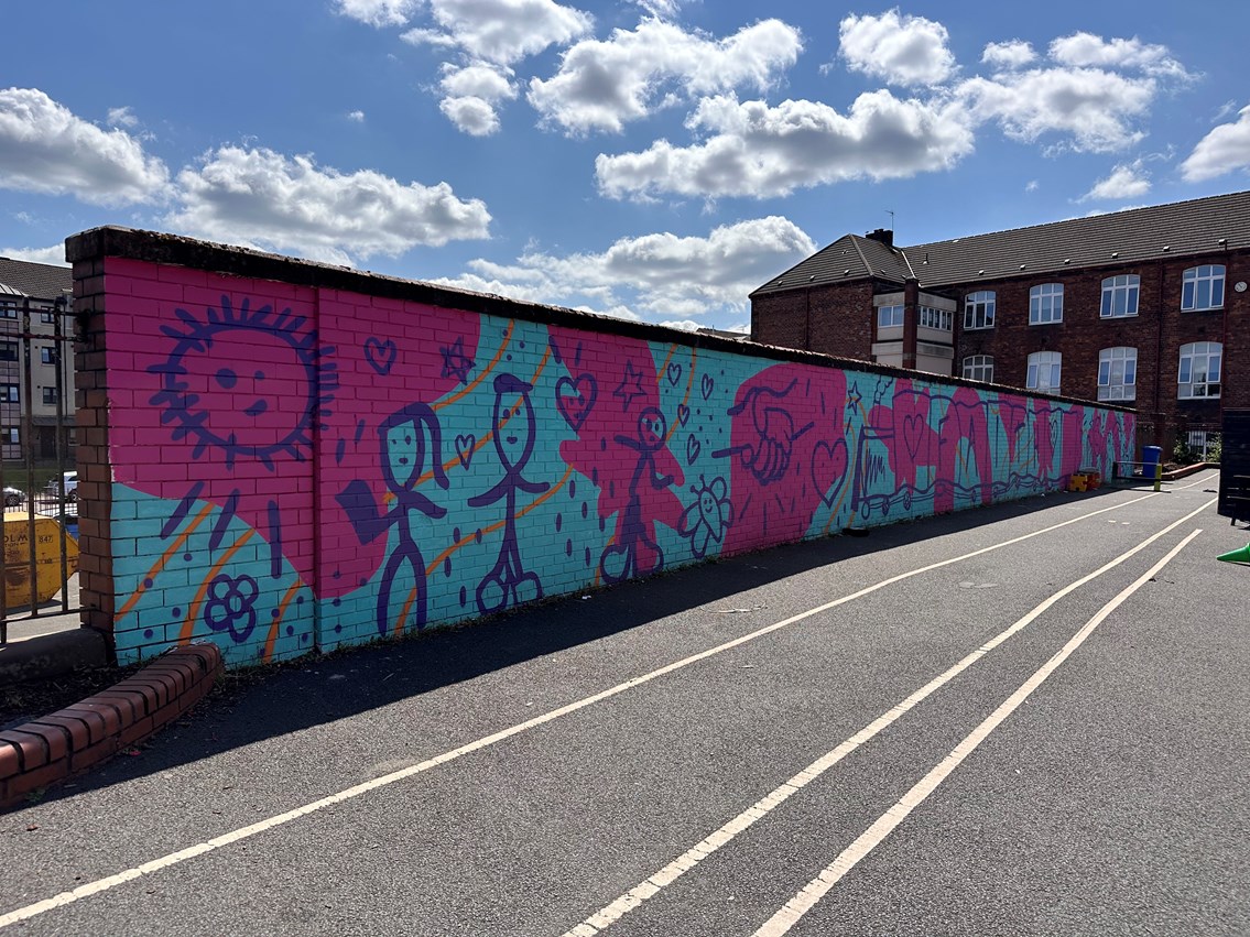 St Roch's Primary - Graffiti Wall-3