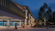 Visualisation showing a tram passing under the new Curzon Street station: Visualisation showing a tram passing under the new Curzon Street station