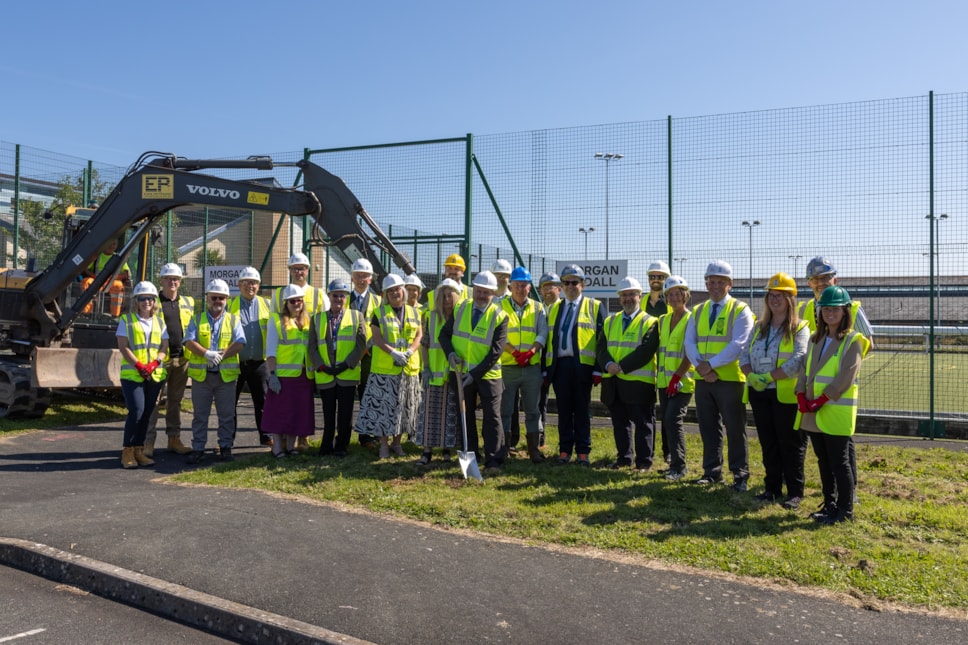 Portfield work starts - Gwaith Portfield yn dechrau